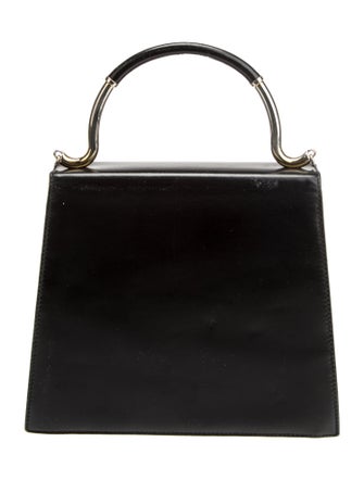 Karl Lagerfeld Leather Top Handle Bag