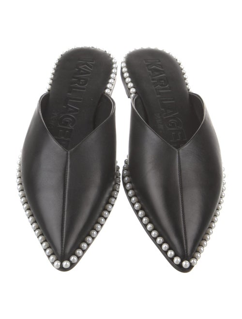 Karl Lagerfeld Leather Mules