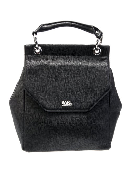 Karl Lagerfeld Leather Top Handle Bag