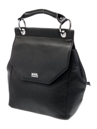 Karl Lagerfeld Leather Top Handle Bag