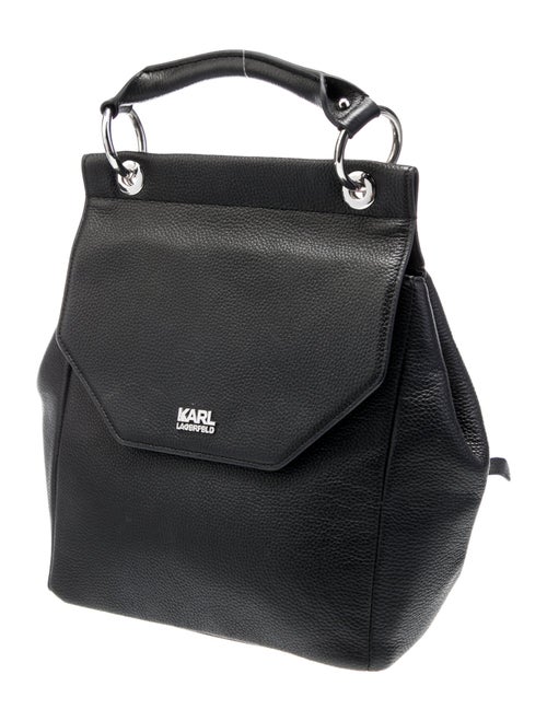 Karl Lagerfeld Leather Top Handle Bag