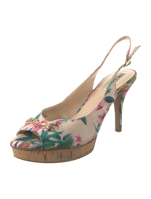 Karl Lagerfeld Printed Slingback Pumps