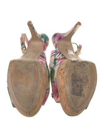 Karl Lagerfeld Printed Slingback Pumps