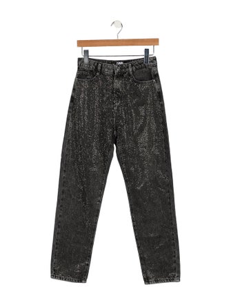 Karl Lagerfeld High-Rise Straight Leg Jeans