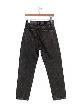 Karl Lagerfeld High-Rise Straight Leg Jeans