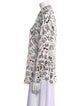 Karl Lagerfeld Printed Long Sleeve Button-Up Top
