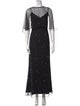 Karl Lagerfeld Crew Neck Long Dress