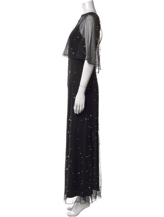 Karl Lagerfeld Crew Neck Long Dress