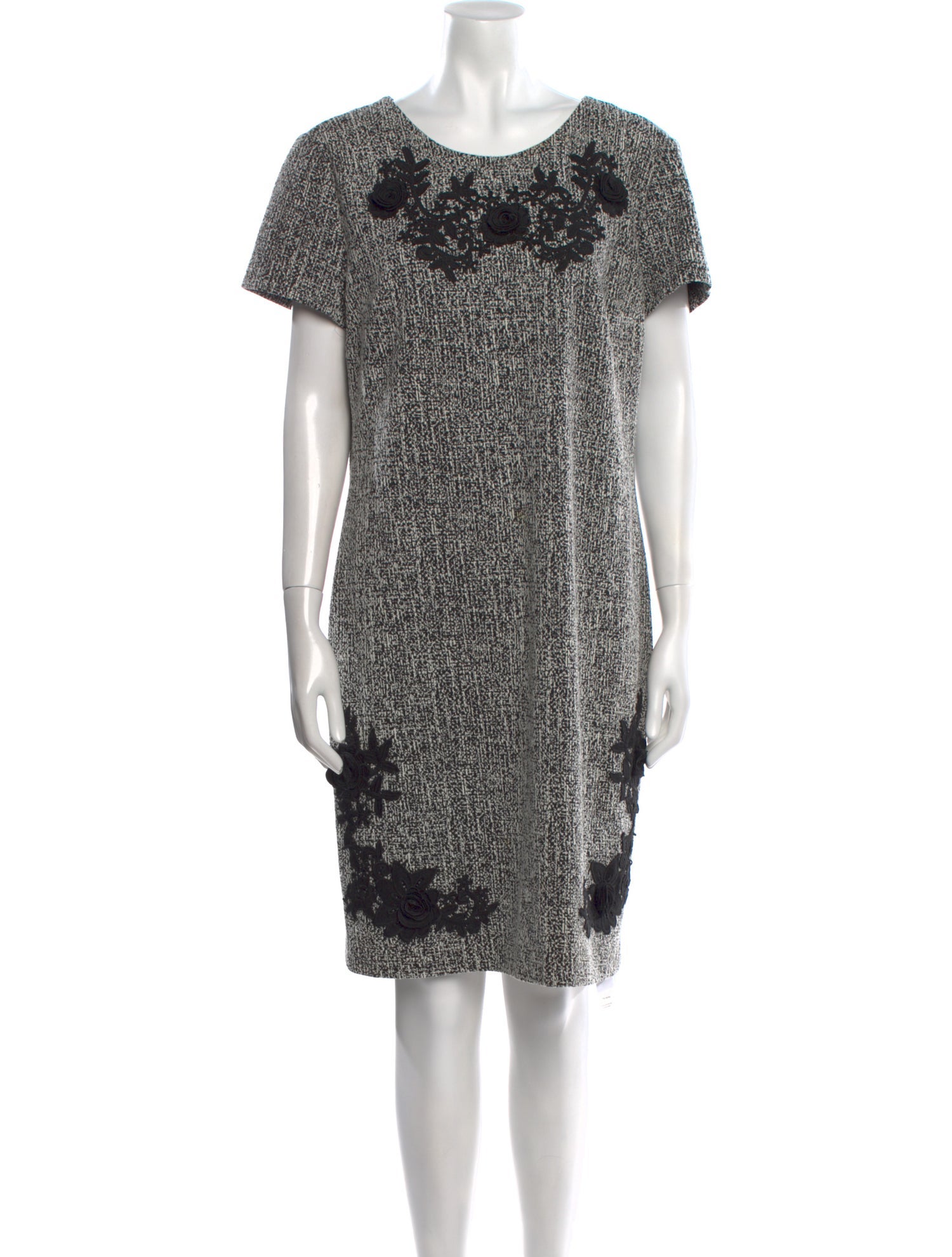 Karl Lagerfeld Tweed Pattern Knee-Length Dress