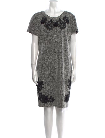 Karl Lagerfeld Tweed Pattern Knee-Length Dress