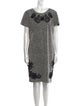 Karl Lagerfeld Tweed Pattern Knee-Length Dress