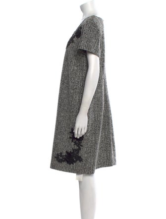 Karl Lagerfeld Tweed Pattern Knee-Length Dress