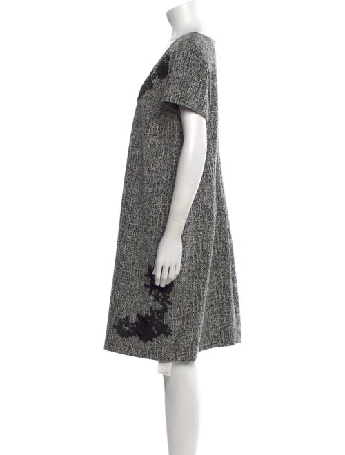 Karl Lagerfeld Tweed Pattern Knee-Length Dress