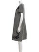 Karl Lagerfeld Tweed Pattern Knee-Length Dress