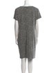 Karl Lagerfeld Tweed Pattern Knee-Length Dress