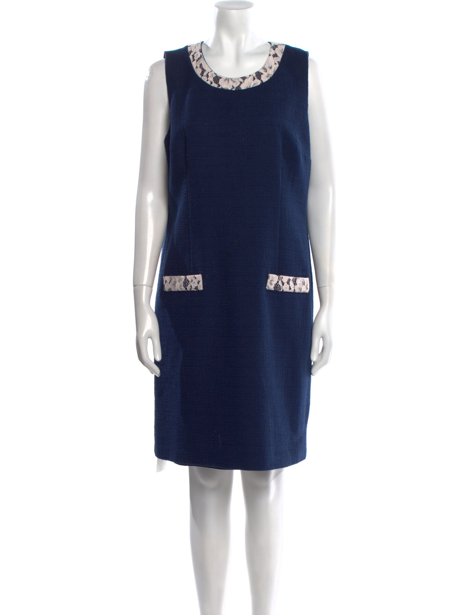 Karl Lagerfeld Scoop Neck Mini Dress