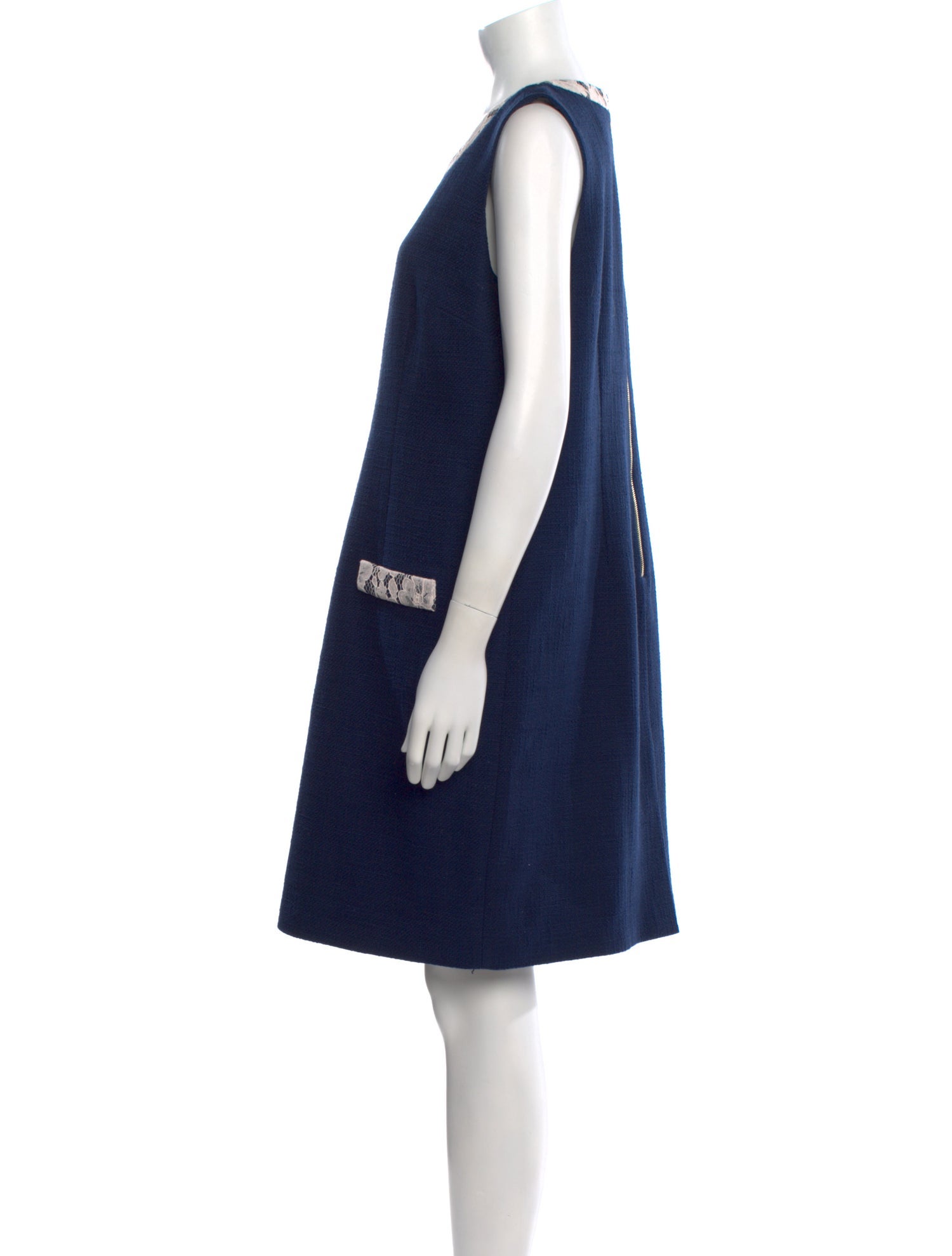 Karl Lagerfeld Scoop Neck Mini Dress