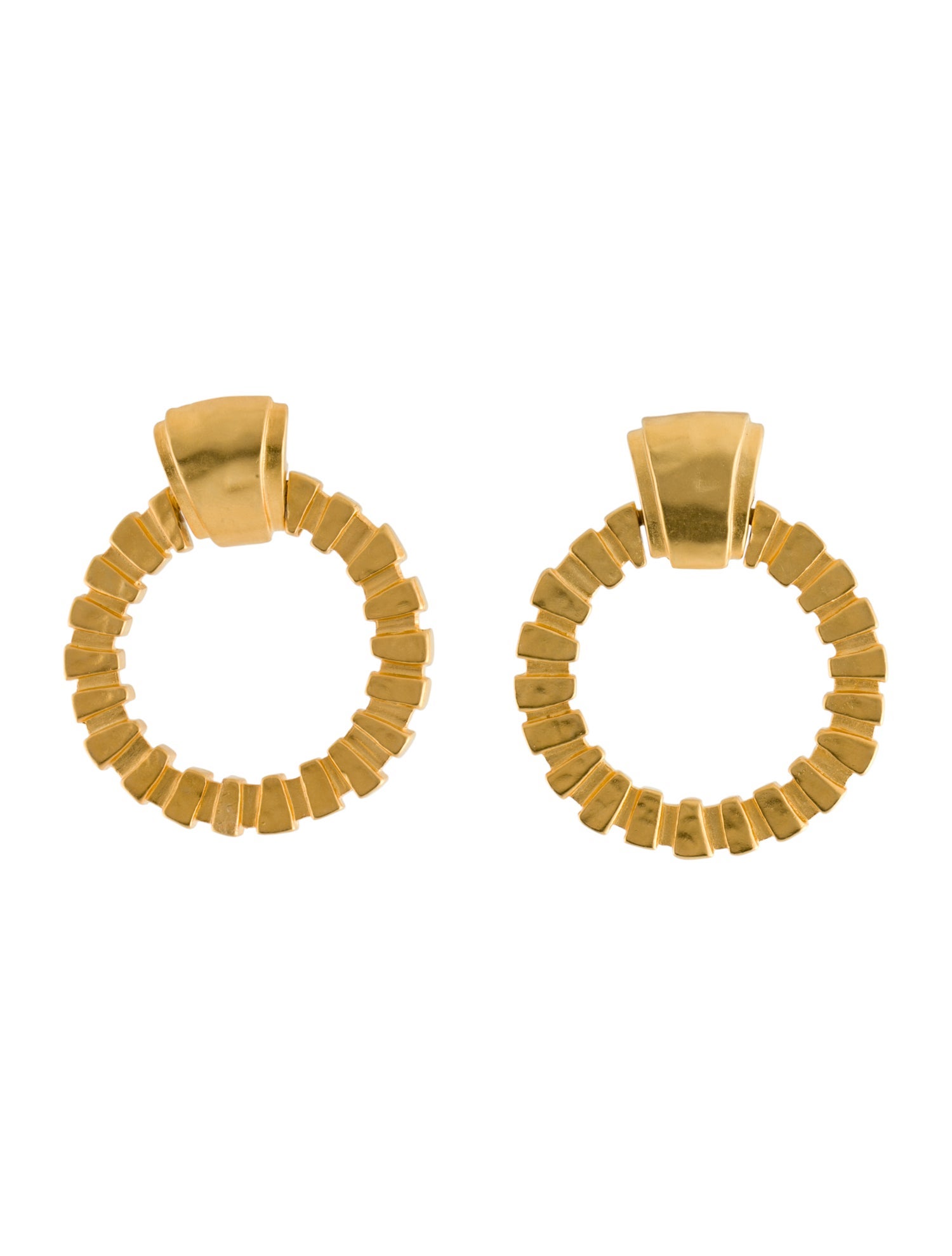 Karl Lagerfeld Door Knocker Clip On Earrings