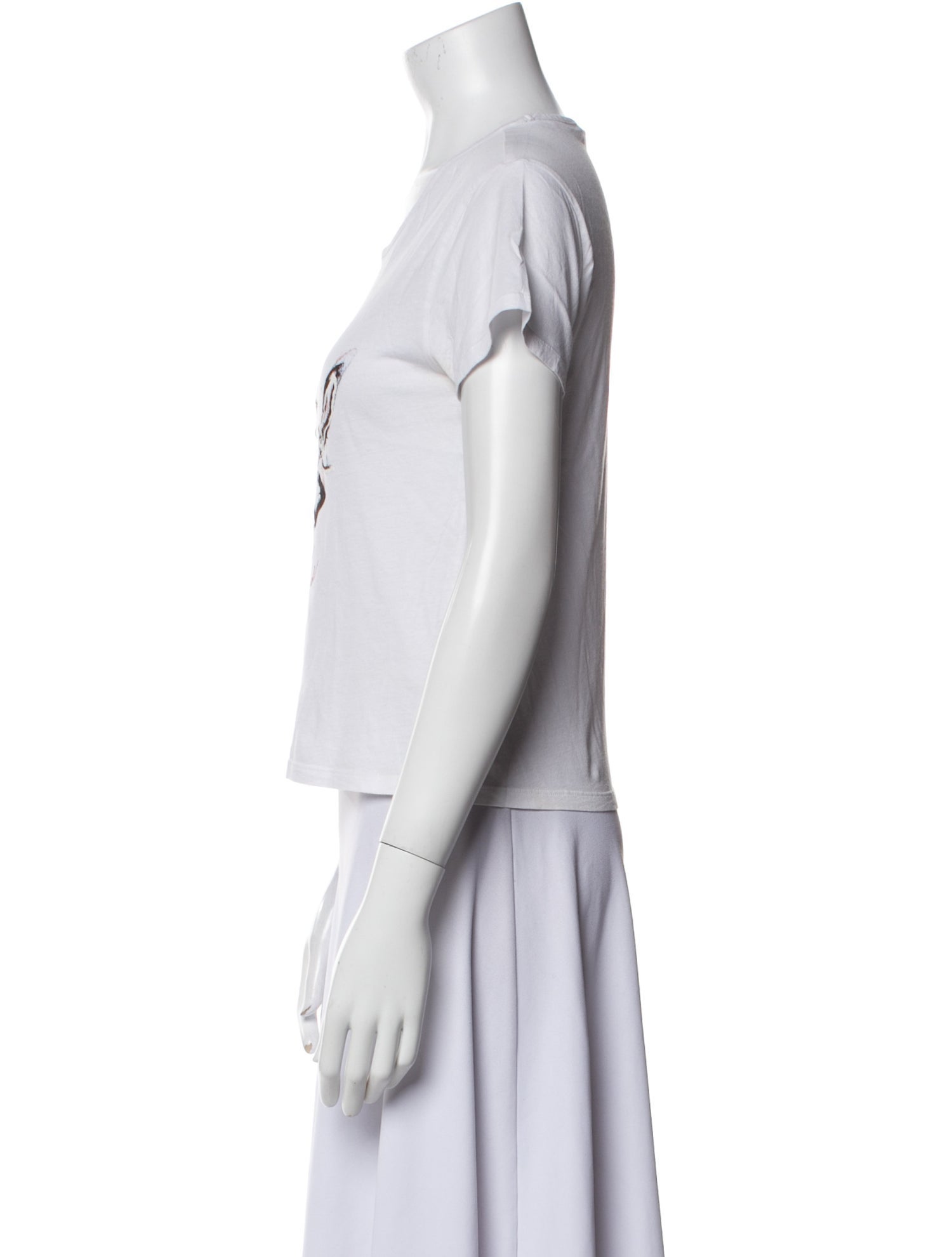 Karl Lagerfeld Graphic Print Scoop Neck T-Shirt