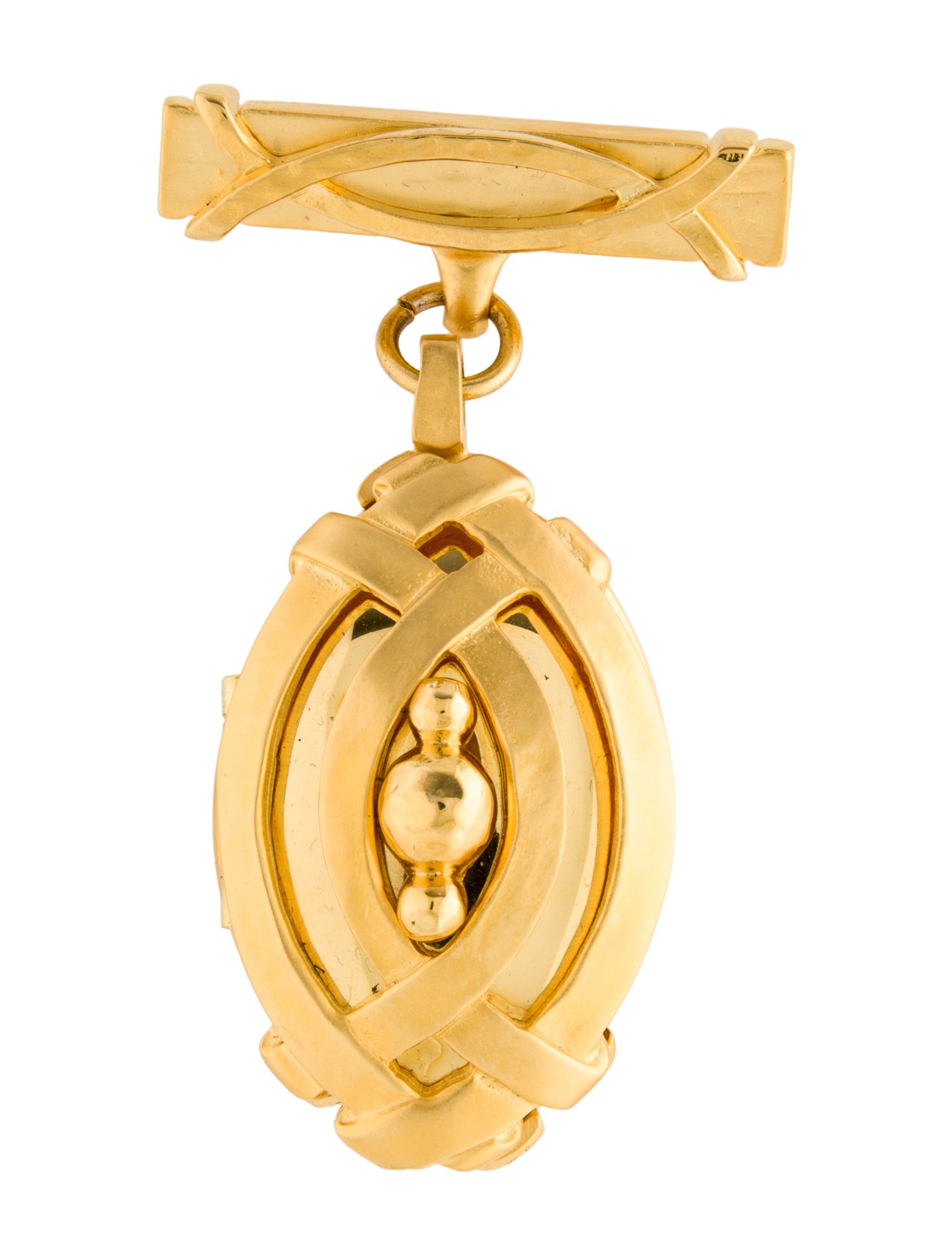 Karl Lagerfeld Locket Pin Brooch