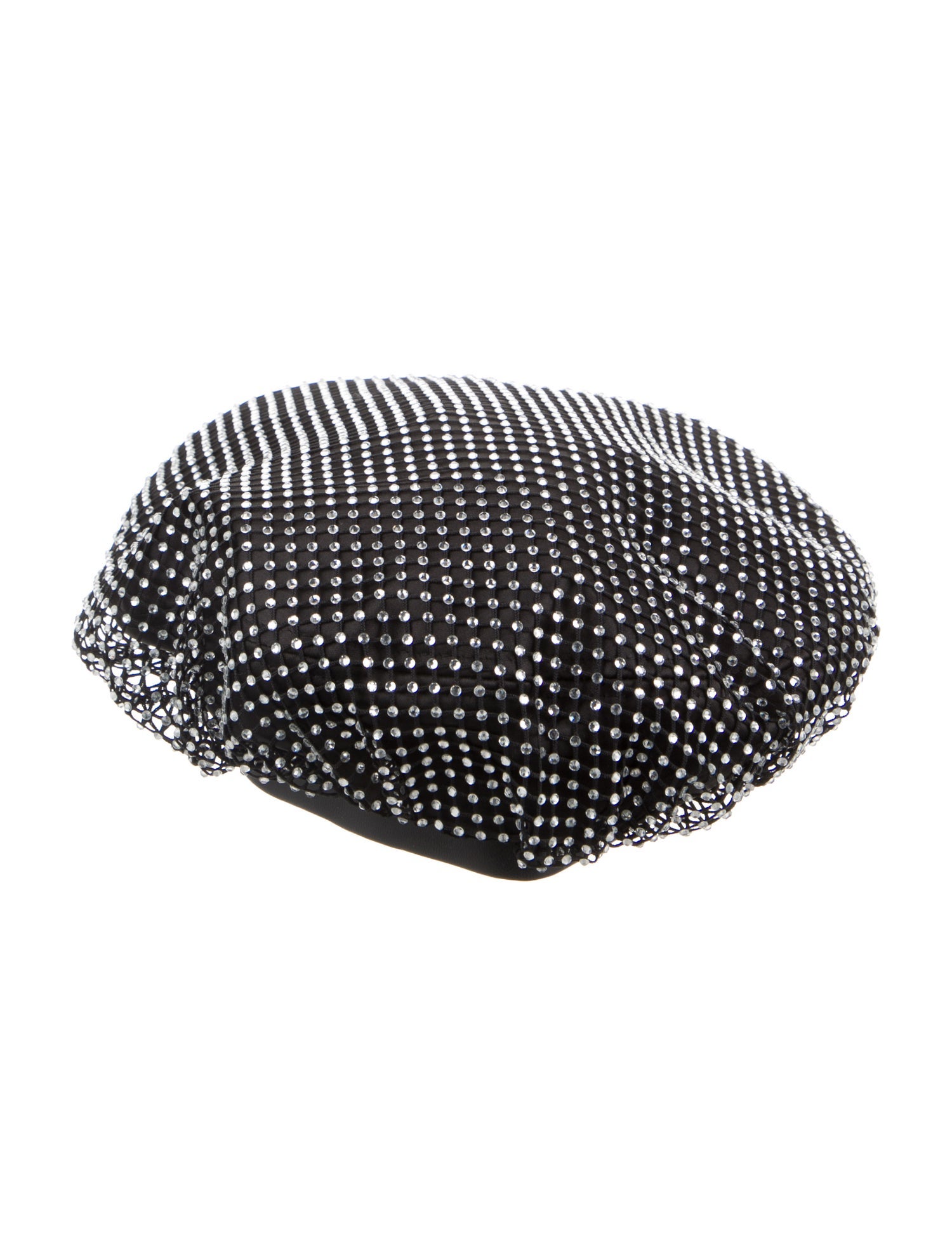 Karl Lagerfeld Crystal Embellished Beret Hat