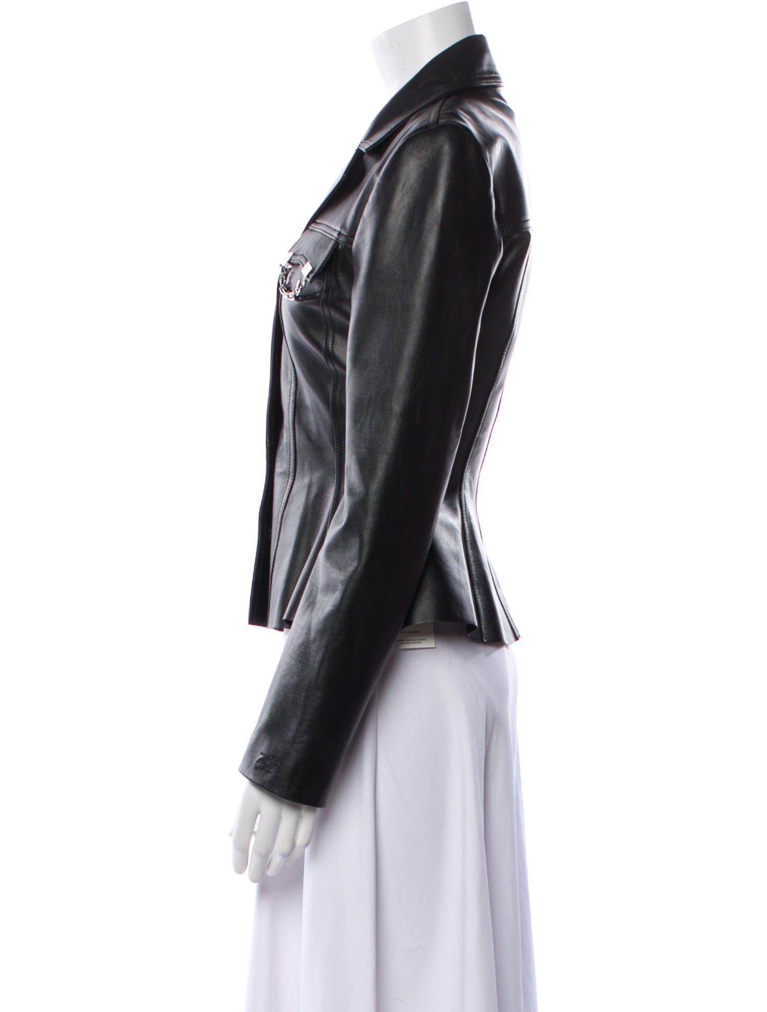 Karl Lagerfeld Lamb Leather Biker Jacket