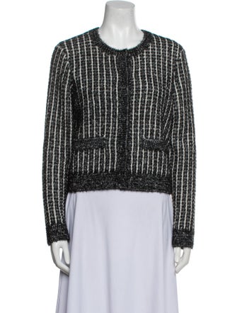 Karl Lagerfeld Tweed Pattern Evening Jacket