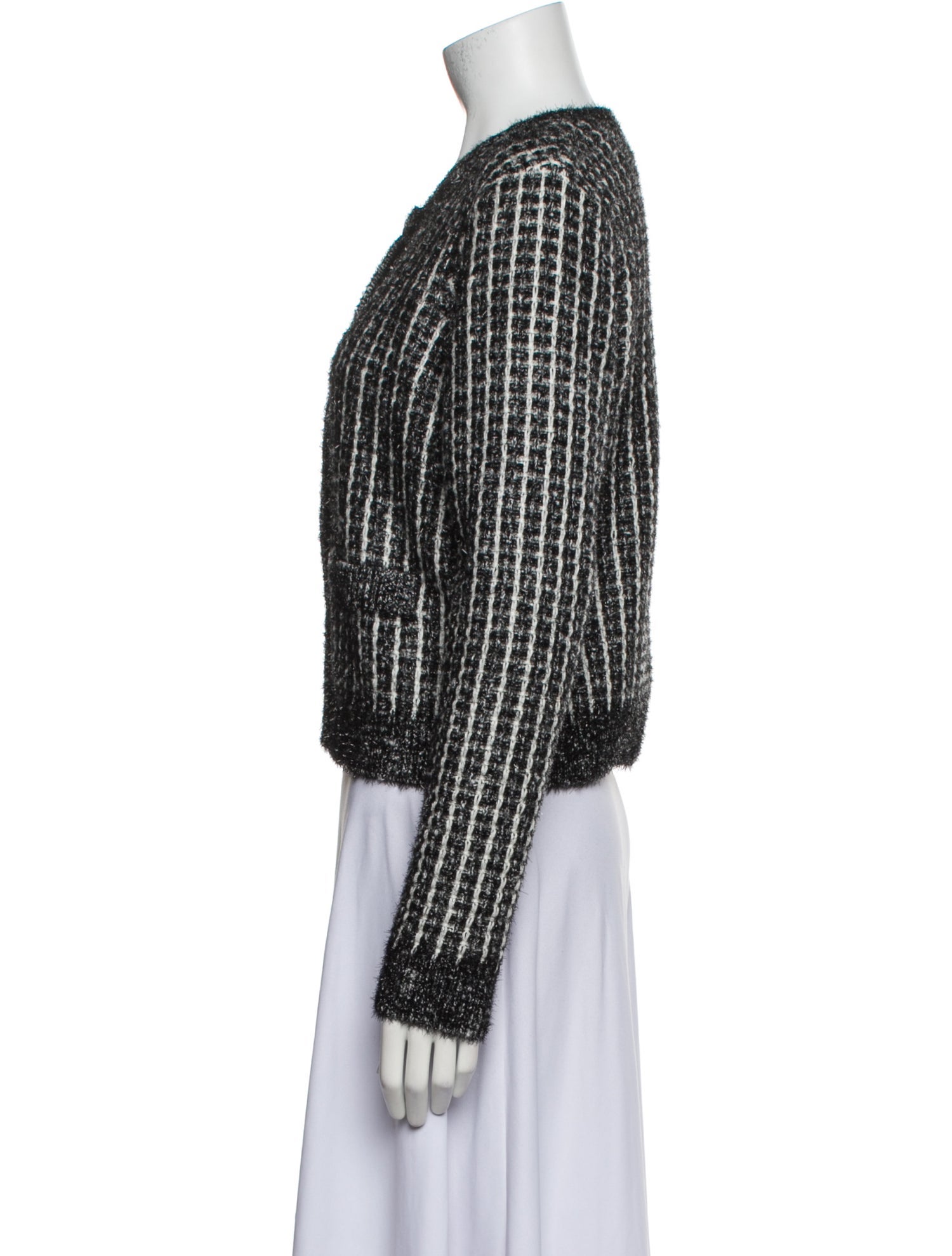 Karl Lagerfeld Tweed Pattern Evening Jacket