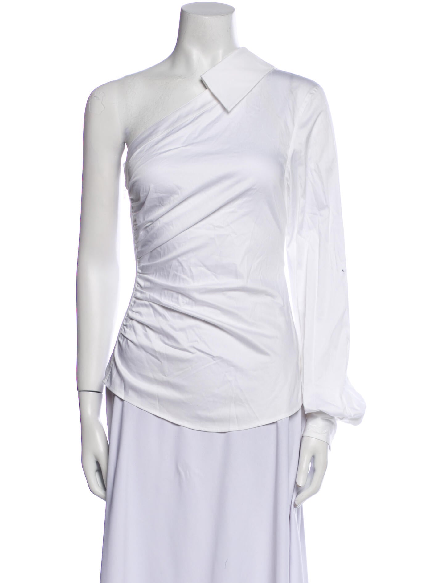 Karl Lagerfeld One-Shoulder Long Sleeve Top