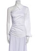 Karl Lagerfeld One-Shoulder Long Sleeve Top