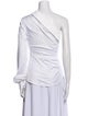 Karl Lagerfeld One-Shoulder Long Sleeve Top