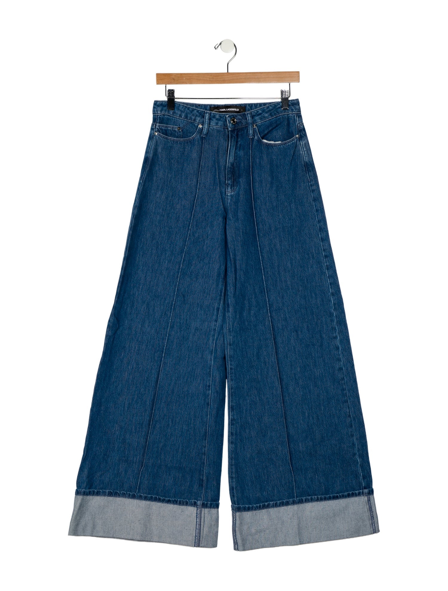 Karl Lagerfeld High-Rise Wide Leg Jeans