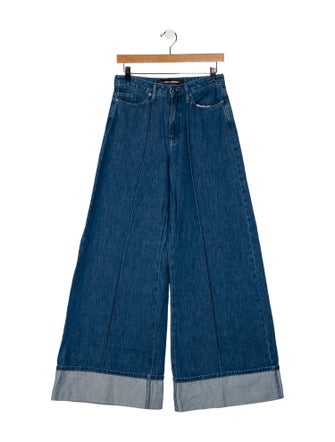 Karl Lagerfeld High-Rise Wide Leg Jeans