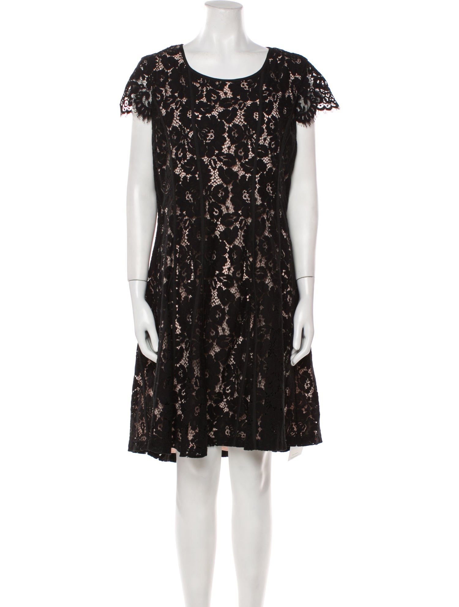 Karl Lagerfeld Lace Pattern Knee-Length Dress
