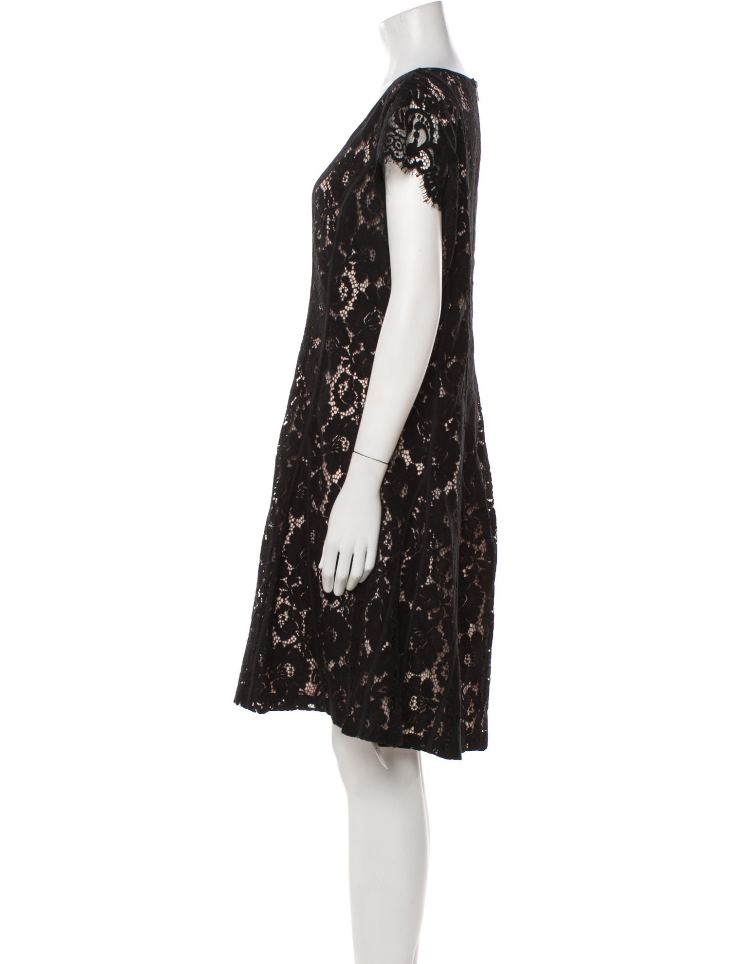 Karl Lagerfeld Lace Pattern Knee-Length Dress