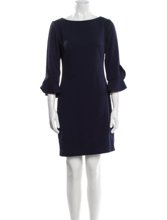 Karl Lagerfeld Bateau Neckline Mini Dress