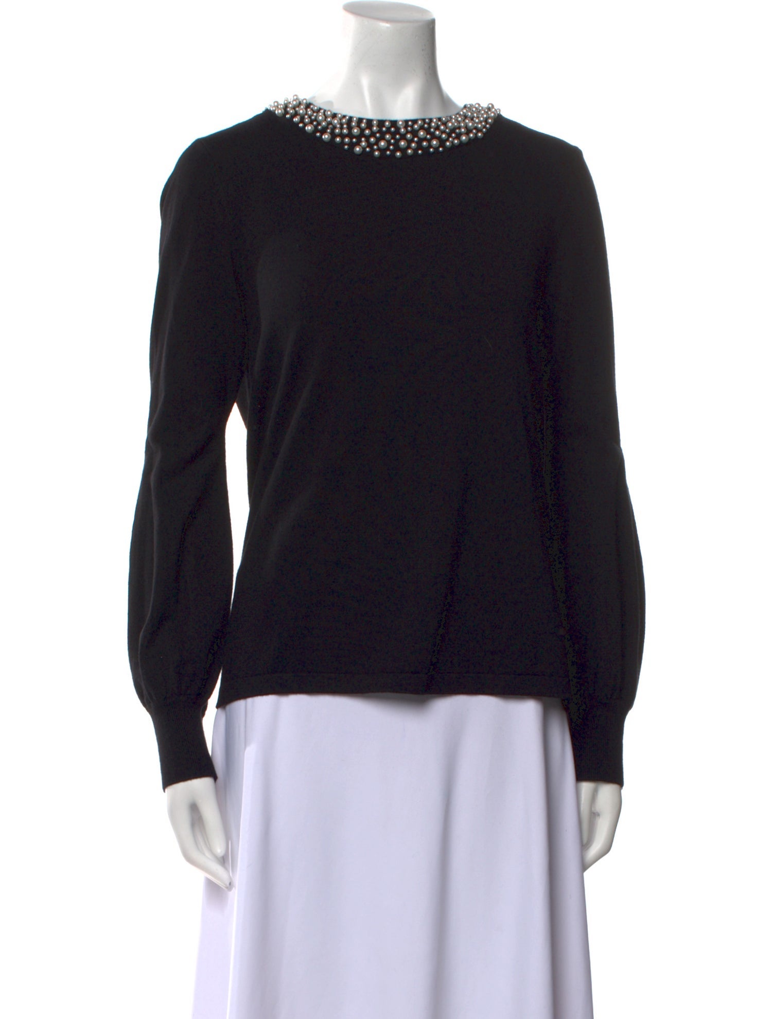 Karl Lagerfeld Wool Scoop Neck Sweater