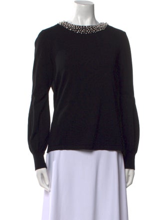 Karl Lagerfeld Wool Scoop Neck Sweater