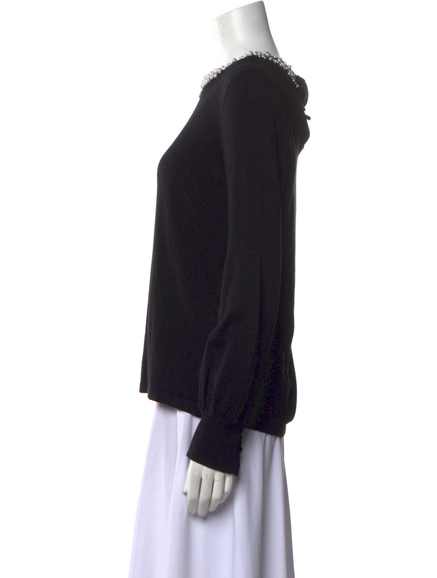 Karl Lagerfeld Wool Scoop Neck Sweater