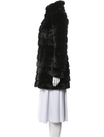 Karl Lagerfeld Faux Fur Faux Fur Coat