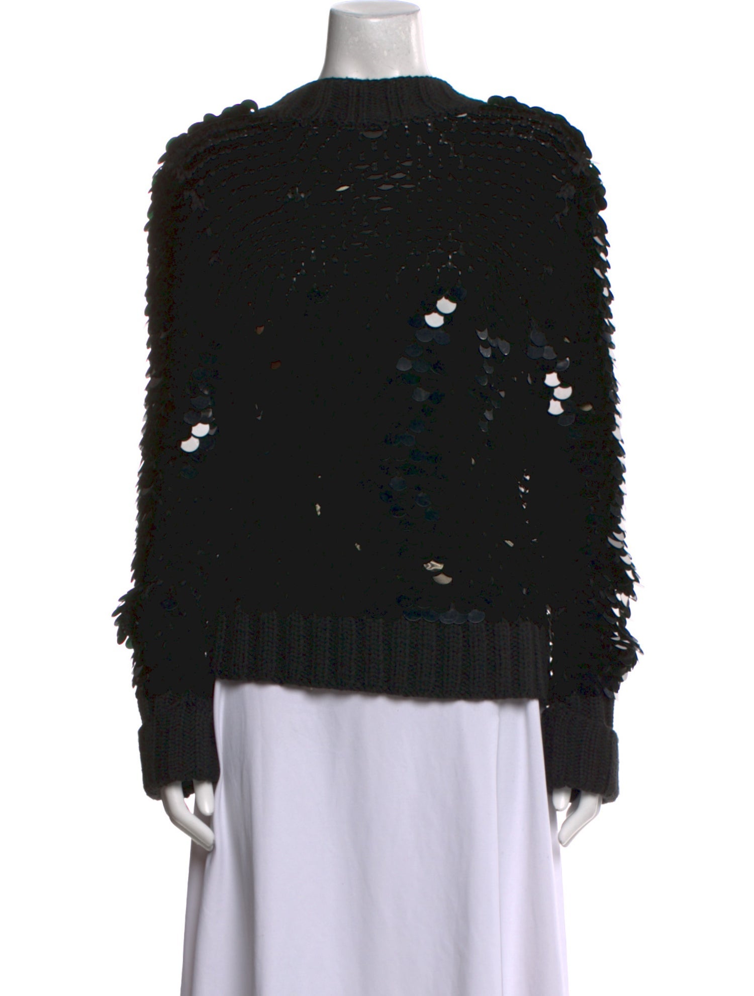 Karl Lagerfeld Wool Mock Neck Sweater