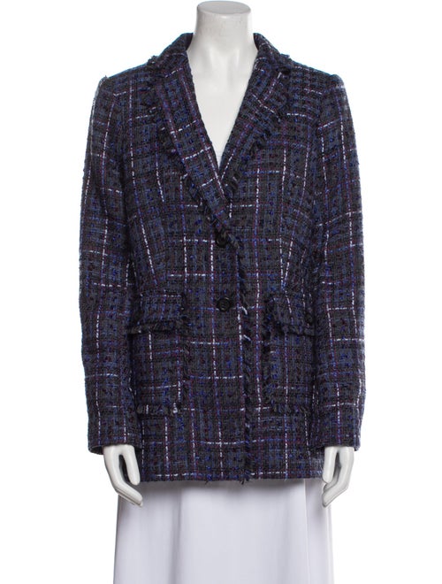 Karl Lagerfeld Plaid Print Blazer