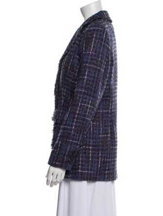 Karl Lagerfeld Plaid Print Blazer