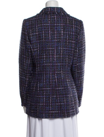 Karl Lagerfeld Plaid Print Blazer