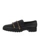 Karl Lagerfeld Leather Chain-Link Accents Loafers