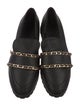 Karl Lagerfeld Leather Chain-Link Accents Loafers