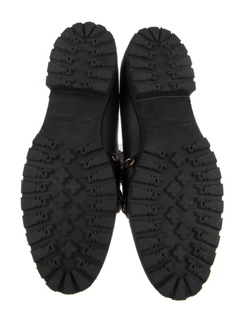 Karl Lagerfeld Leather Chain-Link Accents Loafers