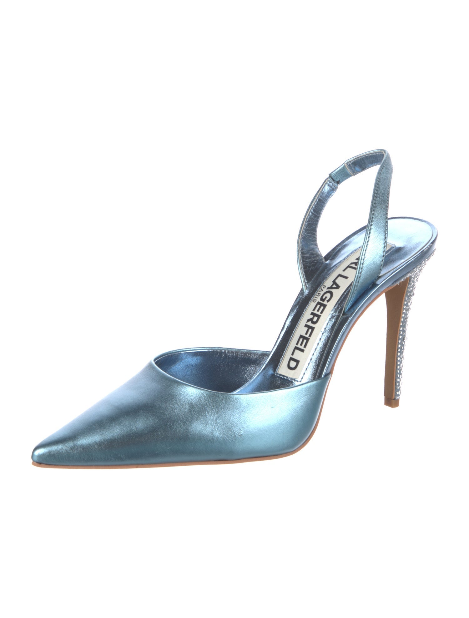 Karl Lagerfeld Satin Slingback Pumps
