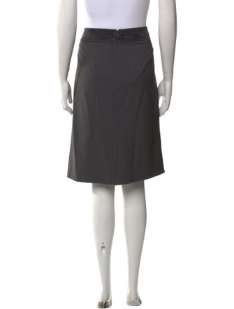 Karl Lagerfeld Pleated Accents Knee-Length Skirt