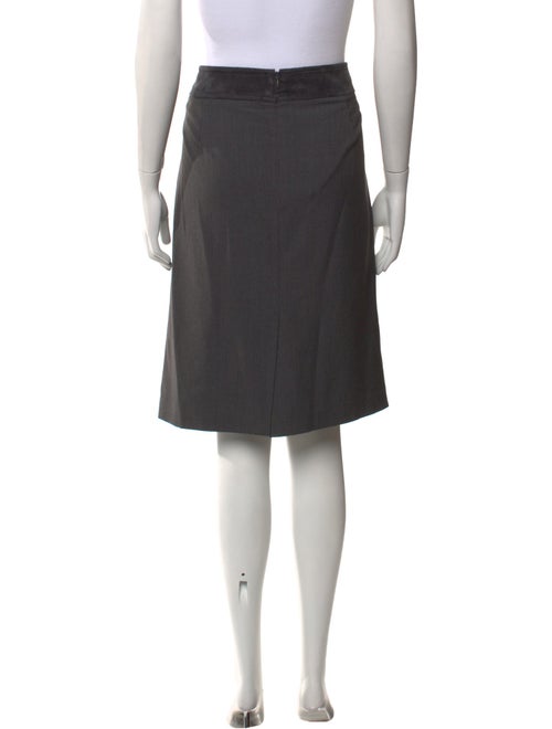 Karl Lagerfeld Pleated Accents Knee-Length Skirt